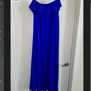 Torrid maxi dress, blue, size 1